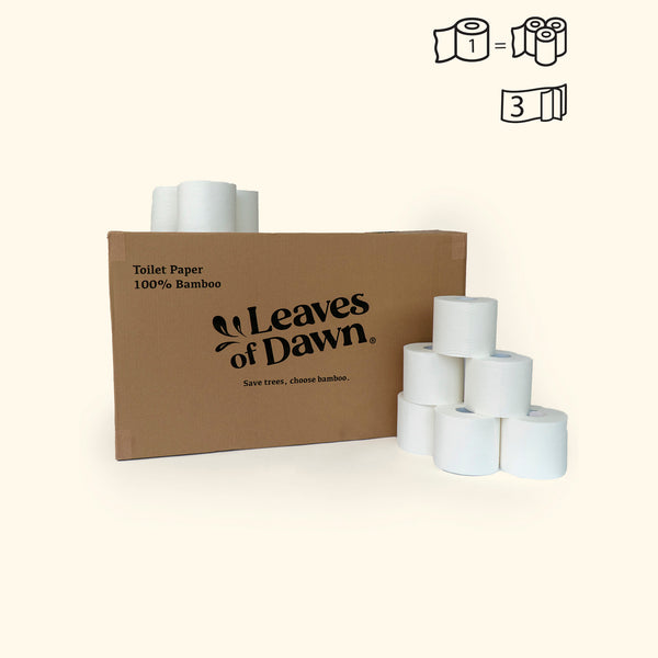 100% Bamboo Unwrapped Toilet Paper | 3-Ply
